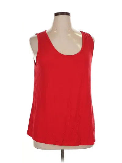Pre-owned Soma Tank Top Red Halter Neckline Tops