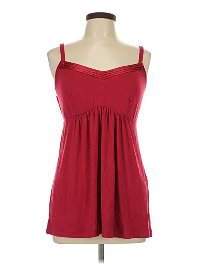 Pre-owned Soma Tank Top Red Strapless Neckline Tops