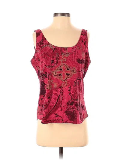 Pre-owned Soma Tank Top Red Strapless Neckline Tops