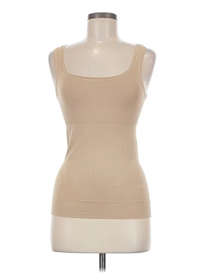Pre-owned Soma Tank Top Tan Strapless Neckline Tops