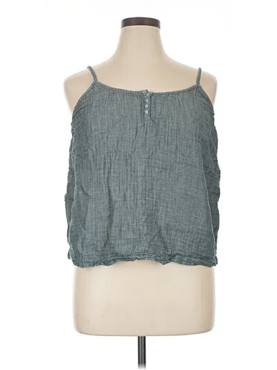 Pre-owned Soma Tank Top Teal Halter Neckline Tops