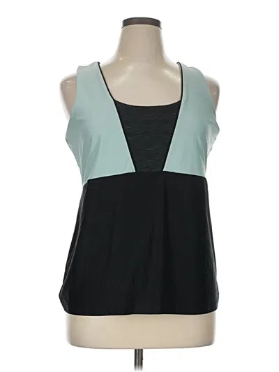 Pre-owned Soma Tank Top Teal Strapless Neckline Tops In Blue