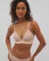 Soma Triangle Bralette With Lace In Light Blush Nude Size Medium |  Women's Bras In Hush