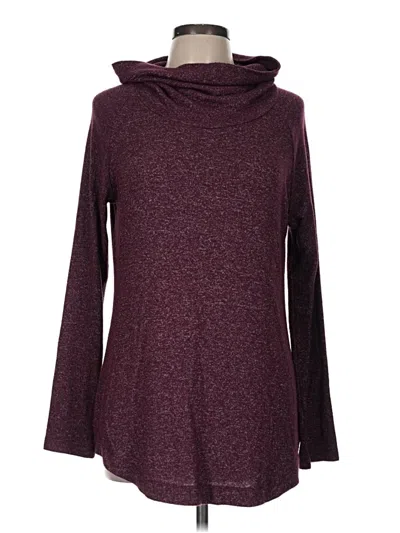 Pre-owned Soma Turtleneck Sweater In Burgundy