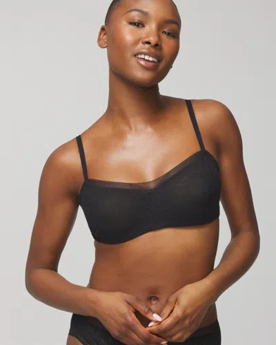 Soma Stretch Lace Unlined Balconette Bra In Black Size 38d