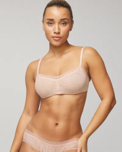 Soma Stretch Lace Unlined Balconette Bra In Light Pink Size 32a