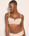 Soma Balconette Unlined Bra With Lace In Light Blush Nude Size 32a In Hush