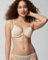 Soma Vanishing 360 Perfect Coverage Front Close Bra In Light Nude