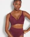 Soma Vanishing 360 Wireless Bra In Red Size 36c |  Women's Bras In Velvet Plum