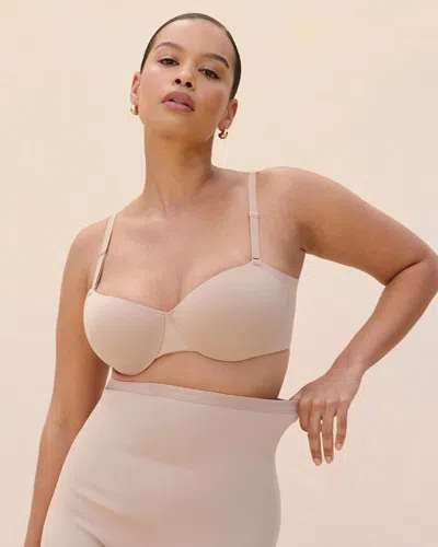Soma Vanishing Lightly Lined Balconette Bra In Beige Nude Size 32b |  Women's Bras In Warm Amber
