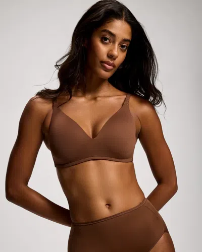 Soma Vanishing Lightly Lined Wireless Bra In Brown Nude Size 32a |  Women's Bras In Cinnamon Latte