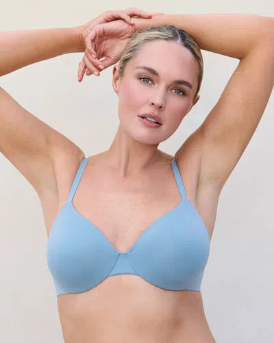 Soma Vanishing Unlined Perfect Coverage T-shirt Bra In Blue Size 32b |  Women's Bras In Salted Indigo
