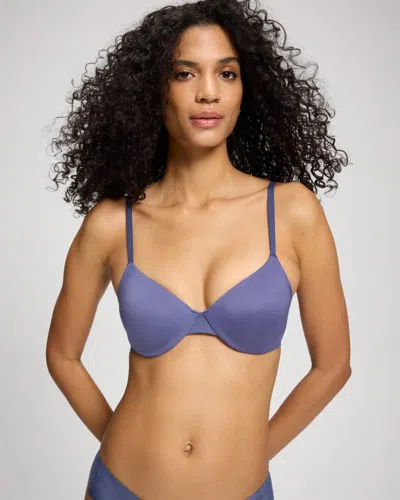 Soma Vanishing Unlined Perfect Coverage T-shirt Bra In Purple