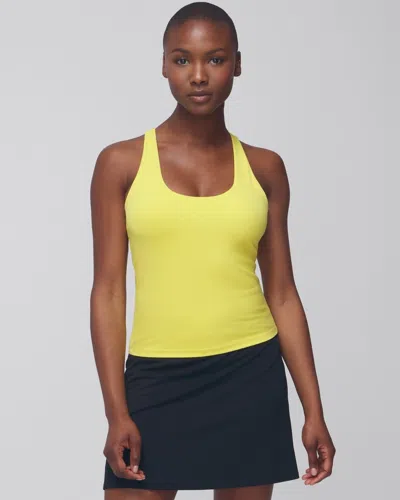 Soma Women's Racerback Bra Tank Top In Green Size Large |  In Limelight