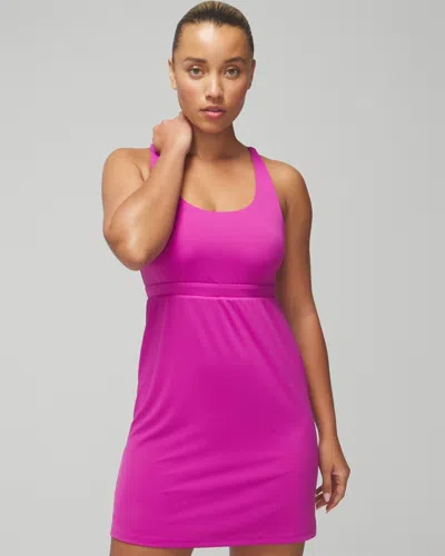 Soma Women's 24/7 Strappy Back Sport Dress In Wild Berry Size Medium |