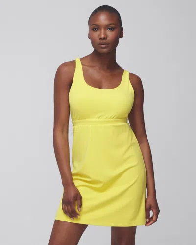 Soma Women's 24/7 Strappy Back Sport Dress In Yellow Size Small |  In Limelight
