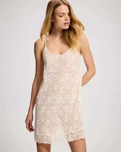 Soma Women's Allover Fresco Lace Chemise In Ivory Size Xs |