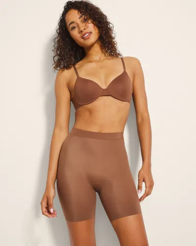 Soma Women's Skimming Shorts In Brown Size Large |  In Cinnamon Latte