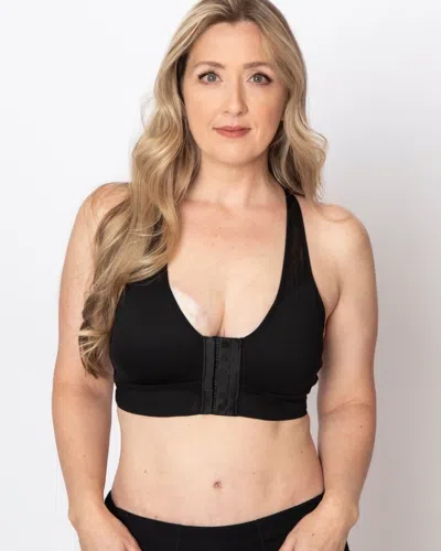 Soma Women's Anaono Front-closure Compression Bra In Black Size Small |