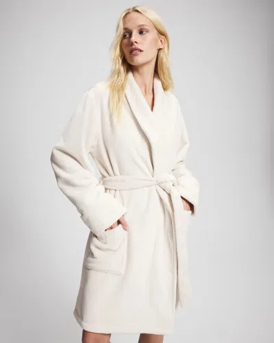 Soma Women's Bathrobe In Ivory Size Small/medium |  In Champagne Dreams