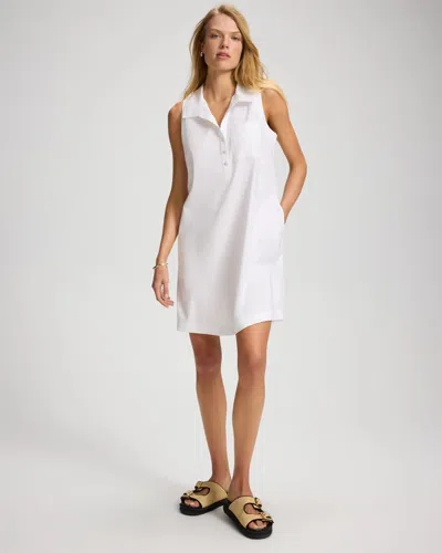 Soma Women's Beach Cotton Button Up Short Dress In White Size Xs |