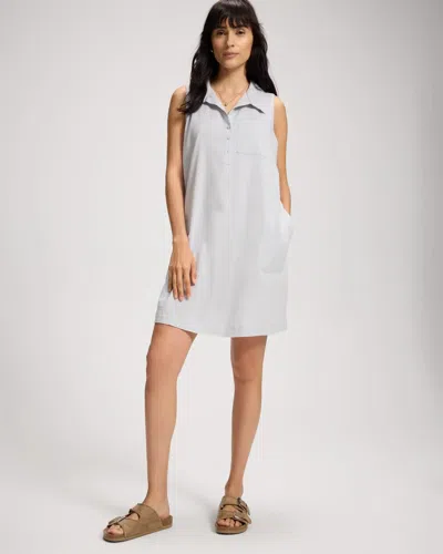 Soma Women's Beach Cotton Short Dress In Gray Size Small |  In Misty Sky Coconut Cd