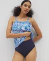 Soma Women's Beyond Control Sea Life High-waist Swim Bottom In Navy Blue Size 14 |  In Dark Navy