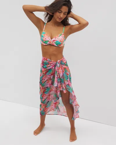 Soma Women's Bleu Rod Beattie Everything Under The Sun Ruffle Pareo Size Medium |  In Multicolor