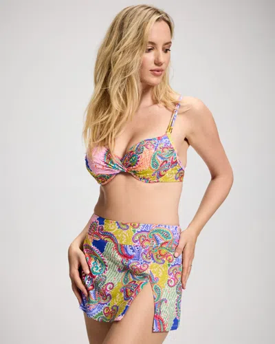 Soma Women's Bleu Rod Beattie La Vida Bohemia High-waist Skirted Swim Bottom Size 6 |  In Multicolor