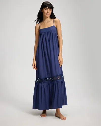 Soma Women's Bleu Rod Beattie Pure Bliss Dress In Blue Size Large |