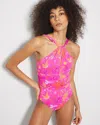 Soma Women's Bleu Rod Desert Bloom High-neck One-piece In Pink Size 14 |  In Dahlia Multi