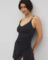 Soma Women's Bleu Rod Kore Scoop Neck Tankini Top In Black Size 18w |  In Black
