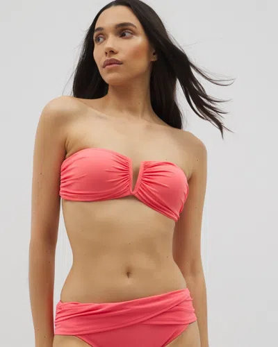 Soma Women's Bleu Rod La Cote Dazure Macrame Bandeau In Pink Size 6 |  In Bardot Blush