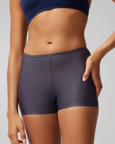 Soma Women's Boyshort No-show Panty In Gray Size Xs |  Vanishing Edge Panties In Gray Ink