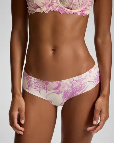 Soma Women's Cheeky Hipster Panty In Ivory Size Xs |  In Tropical Radiance M White