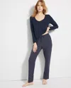 Soma Women's Cool Nights Ankle Pajama Pants In Navy Blue Size 2xl |  Pajama Sets In Shine On Dot Navy