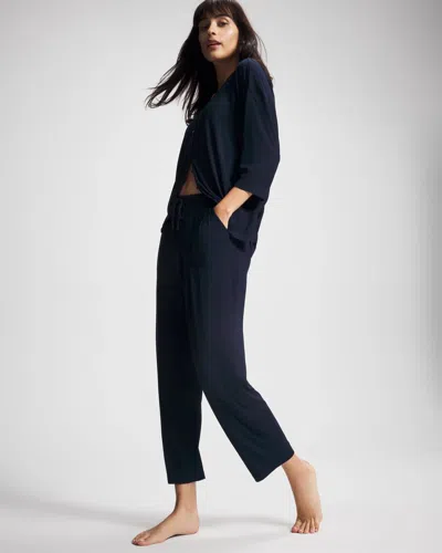 Soma Women's Cool Nights Ankle Pajama Pants In Navy Blue Size Xs |  Pajama Sets In Nightfall Navy