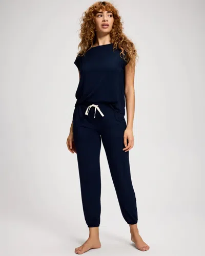 Soma Women's Cool Nights Banded Ankle Pajama Pants In Navy Blue Size Xs |  Pajama Sets In Nightfall Navy