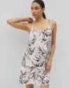 Soma Women's Cool Nights Chemise In Ivory Size Medium |  In Palm Perfect Champagne
