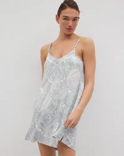 Soma Women's Cool Nights Chemise In Ivory Size 2xl |  In Global Paisley Grand C