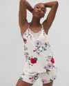 Soma Women's Cool Nights Lace Trim Cami Pajama Top In Ivory Size 2xl |  Pajama Sets In Rhapsody Floral Sugar