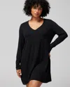 Soma Women's Cool Nights Long-sleeve Night Gown In Black Size Small |  In Black