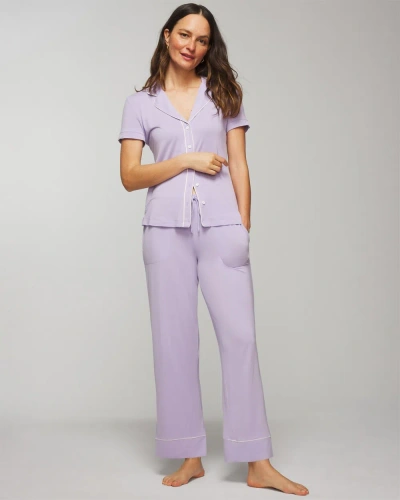 Soma Women's Cool Nights Pajama Pants In Lavender Size Xl |  In Wild Lavender