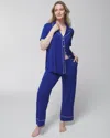 SOMA WOMEN'S COOL NIGHTS PAJAMA PANTS IN ROYAL BLUE SIZE XL | SOMA