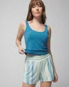 SOMA WOMEN'S COOL NIGHTS PAJAMA SHORTS IN DREAMLAND STRIPE BLUE SIZE SMALL | SOMA