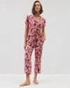 Soma Women's Cool Nights Piped Crop Pajama Pants In Red Size 2xl |  Mother's Day Pajamas