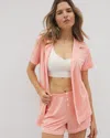 Soma Women's Cool Nights Piped Pajama Shorts In Solid Orange Size Xl |  Mother's Day Pajamas In Paloma Glow
