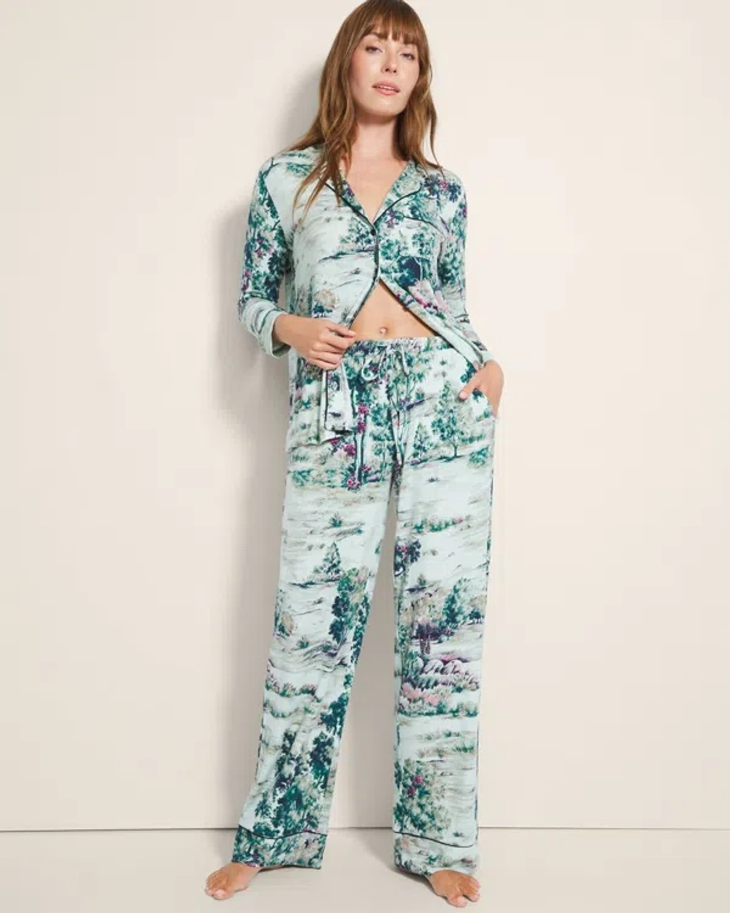 Womens Pajamas Soma Cool Nights Pj Set Printed Pajama Soma Cool