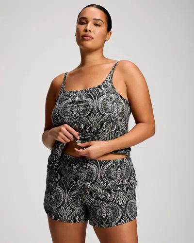 Soma Women's Cool Nights Relaxed Pajama Short In Black Size Small |  Pajama Sets In Gray