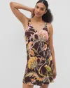 Soma Women's Cool Nights Shirred Strap Chemise In Brown Size Medium |